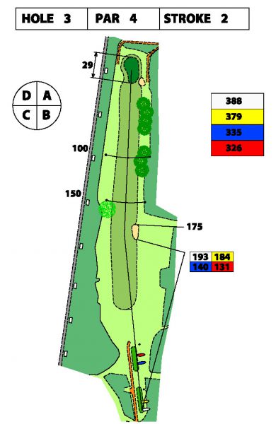Plattegrond van hole 3