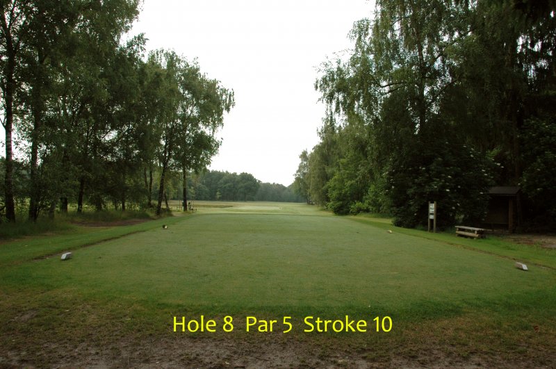 Baanfoto van hole 8