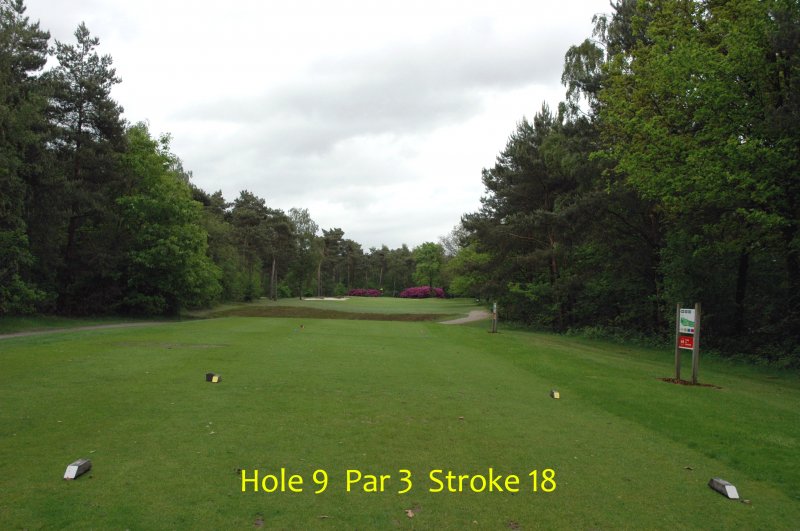 Baanfoto van hole 9