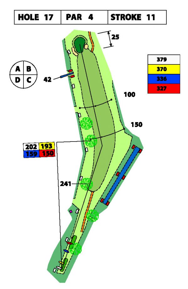 Plattegrond van hole 17